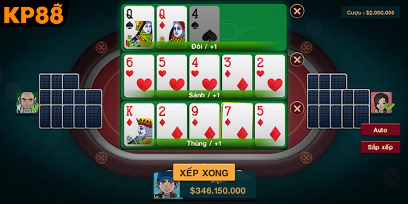 Giao diện cá cược mậu binh chuyên nghiệp và uy tín